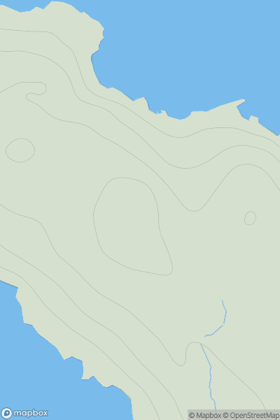 Thumbnail image for The Ward [Shetland Islands] [HU600993] showing contour plot for surrounding peak
